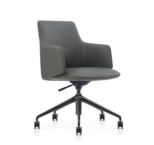 ТАУ/TAU Кресло-конференц СЕРЫЙ/ЧЕРНЫЙ