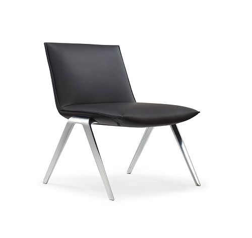 КАЯК/KAYAK Кресло лаунж ЧЕРН/ПОЛ.АЛЮМ.