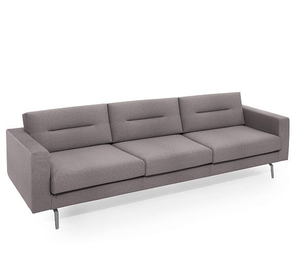 ТЕНО/TENO 3м диван, ткань ТЕМНО-БЕЖЕВЫЙ/ПОЛИР