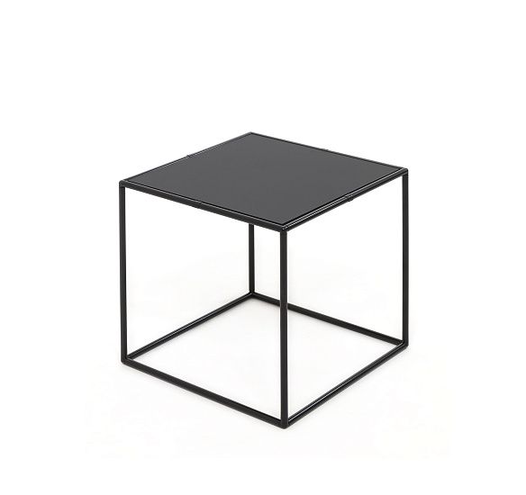 ФЕСТА/FESTA стол кофейный 40х40 ЧЕРНЫЙ/ЧЕРНЫЙ