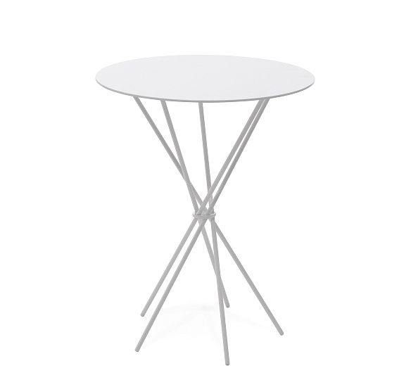 БОРА С/BORA S стол кофейный БЕЛЫЙ ГЛЯНЕЦ