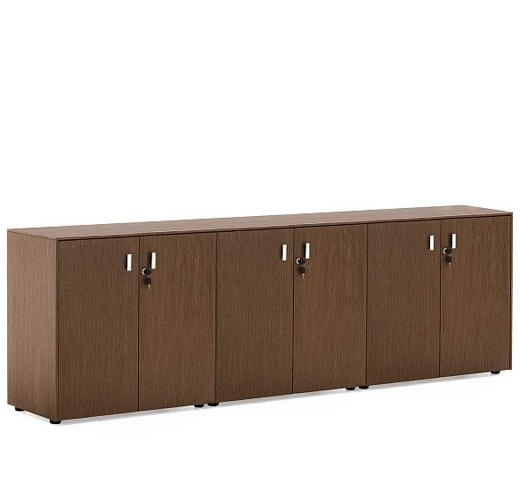 ЭКЗЕ/EXE Шкаф в.82, 6 дверей ОРЕХ/ХРОМ