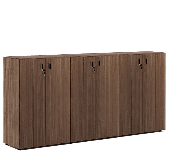 ЭКЗЕ/EXE Шкаф средний в.120, 6 дв ОРЕХ/ЧЕРНЫЙ