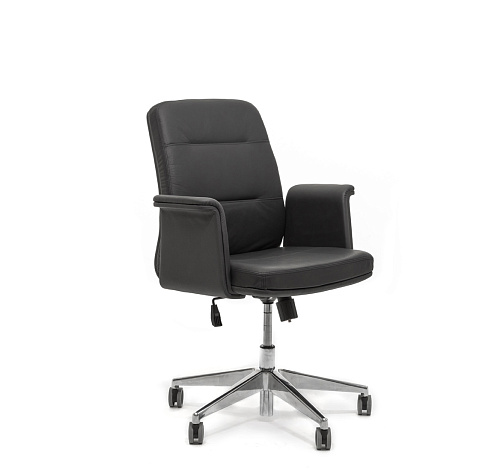 КАРЛ/Б/KARL/B Кресло руководит ЧЕРНЫЙ/АЛЮМ