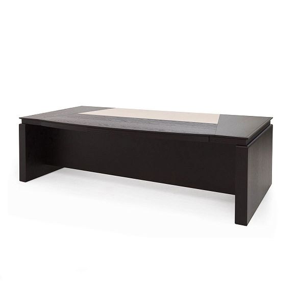 ЛАГО/LAGO Стол письменный закругл. ДУБ ФЕРРО/БЕЖ