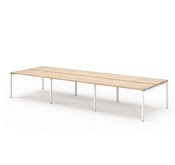 ТУР/TOUR бенч 6 р.мест 158х68 см ДУБ КАЛИФ/БЕЛЫЙ