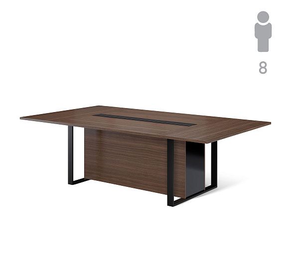 ЭКЗЕ/EXE Стол перег 256 черн/короб ОРЕХ/ЧЕРНЫЙ