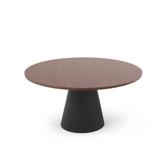 НОАЛЕ/NOALE Стол кофейный низкий ОРЕХ/ЧЕРНЫЙ