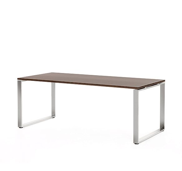 ЭКЗЕ/EXE Стол письменный 200 хром ОРЕХ МАРОНЕ/ХРОМ
