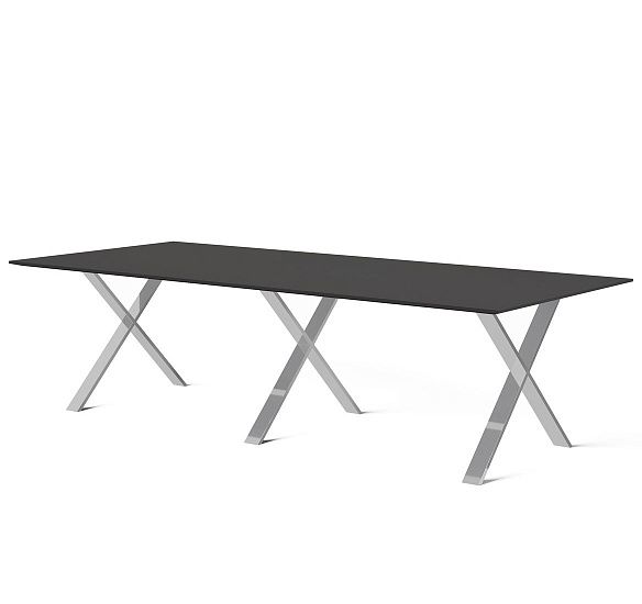 АНКОНА/ANCONA Стол д/перег. модульный ЧЕРНЫЙ/ХРОМ