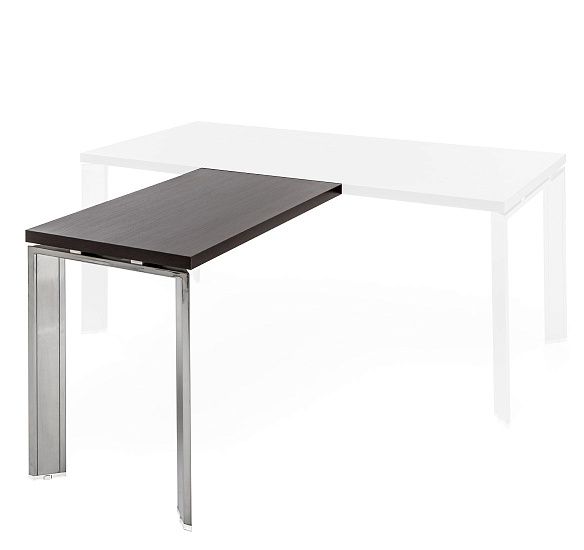 ФЕРМО/FERMO Приставка 100x60 хром ВЕНГЕ/ХРОМ