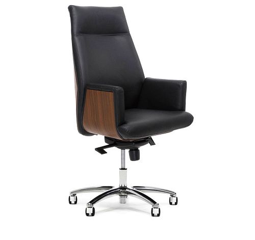 ЗЕВС/А/ZEUS/A Кресло руков ч/орех ЛМР ОРЕХ ИТАЛЬЯНСКИЙ/ЧЕР