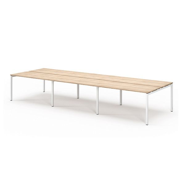 ТУР/TOUR бенч 6 р.мест 118х68 см ДУБ КАЛИФ/БЕЛЫЙ