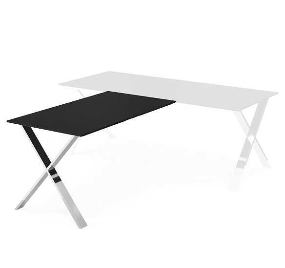 АНКОНА/ANCONA Брифинг-приставка ЧЕРНЫЙ/ХРОМ