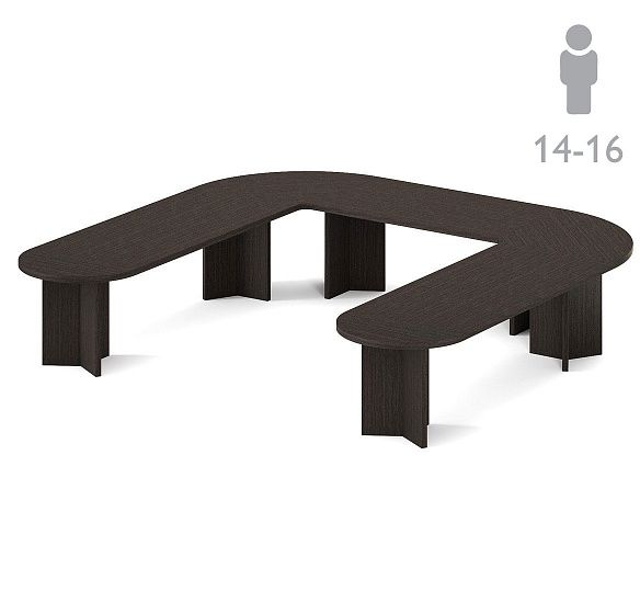 ПОЗ/СИР/POS/SIR Стол перег. П-обр 420 ВЕНГЕ