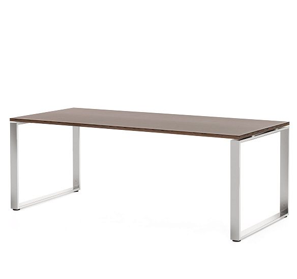 РОЛА/ROLA Стол 200 хром ТАБАК/ХРОМ