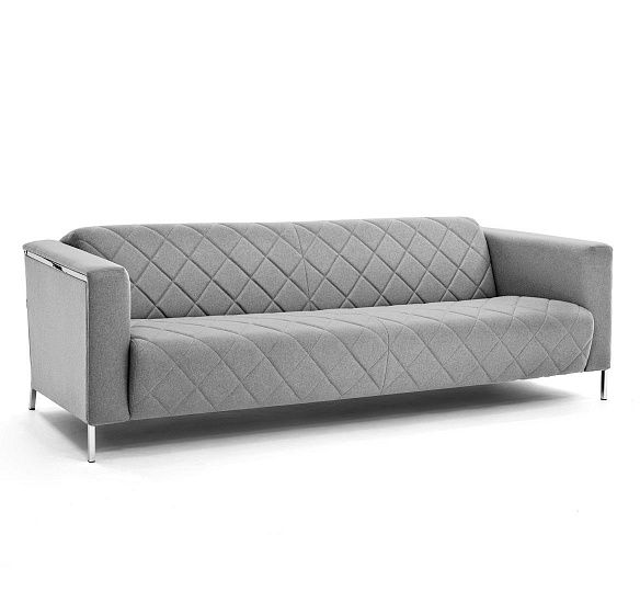 ВИСПО/VISPO 3м диван, ткань шерсть СЕРЫЙ M