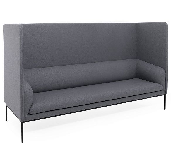 ЛИРО/LIRO Выс 3м диван,ткань шерст СЕРЫЙ M