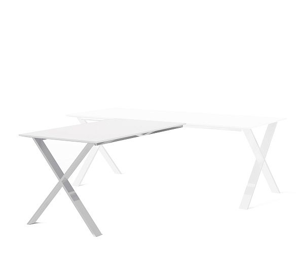 АНКОНА/ANCONA Брифинг-приставка БЕЛЫЙ/ХРОМ