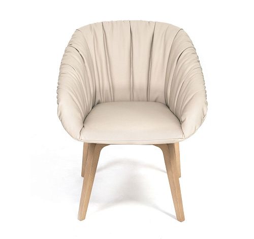 АЛМА Д МЯГК/ALMA W SOFT Кресло посет, дер БЕЖЕВЫЙ/КОЖА