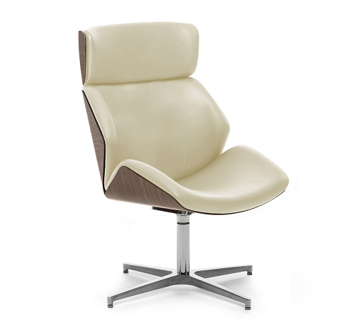 ШАРМ/CHARM Кресло выс лаунж дер БЕЖ/ОРЕХ