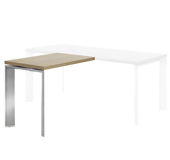 ФЕРМО/FERMO Приставка 100x60 Хром ДУБ СВЕТЛЫЙ