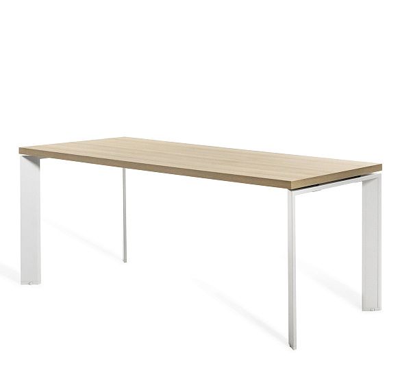 ФЕРМО/FERMO Стол 200 ДУБ СВЕТЛЫЙ/БЕЛЫЙ