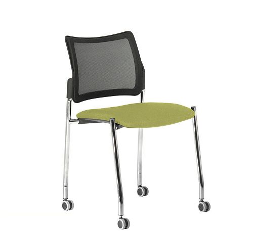 ПИНКО-СЕТКА/PINKO-MESH Кресло колеса,б/под ЧЕРНЫЙ/ЗЕЛЕНЫЙ/ХРОМ