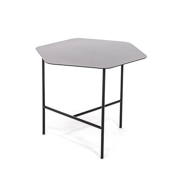 СТРАТИ С/STRATI S стол кофейный металл ЧЕРНЫЙ ПОЛУМАТ