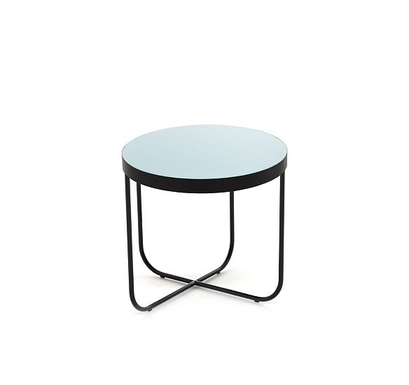 ЦИСТЕРНА С/CISTERNA S стол кофейный СТЕКЛО/ЧЕРНЫЙ