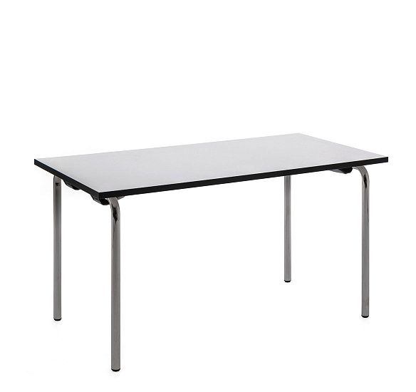 ИБИЦА/IBIZA Стол складной 160х70 БЕЛЫЙ/ГРАФИТ/ХРОМ