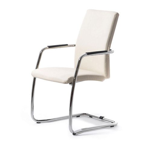 ВЕЛ_СИТ/WELL_SEAT Кресло на полозьях БЕЖЕВЫЙ/ХРОМ