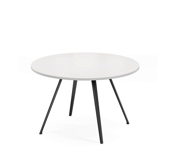 БЭЛЬ/BELL Стол для переговоров БЕЛЫЙ/ЧЕРНЫЙ