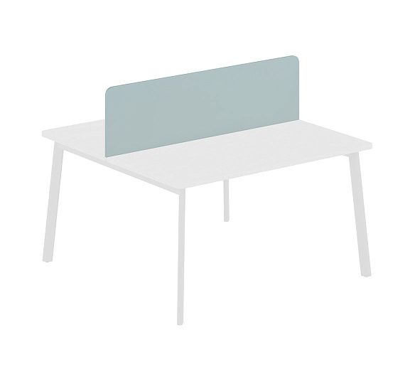 ЛИНК/LINK Экран бенча ДСП 158 см СЕРО-ГОЛУБОЙ