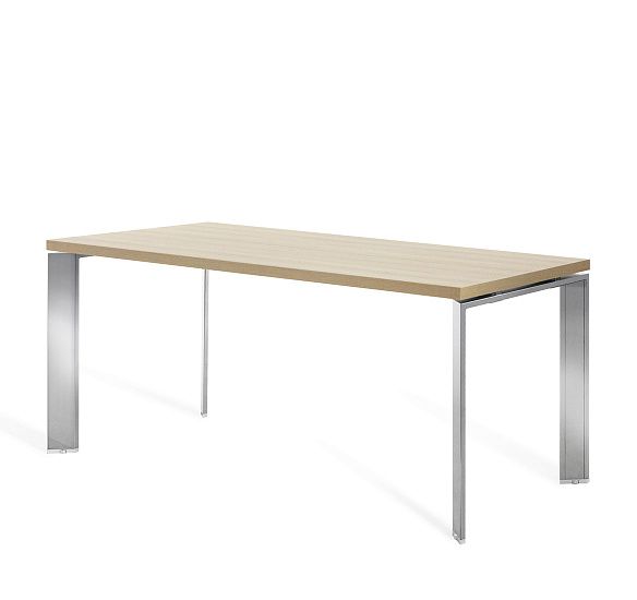 ФЕРМО/FERMO Стол 180 хром ДУБ СВЕТЛЫЙ/ХРОМ