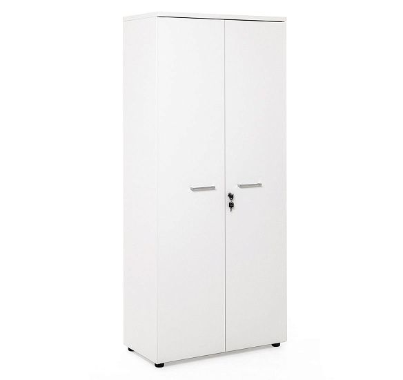 ТУР/TOUR Высокий шкаф с полками БЕЛЫЙ