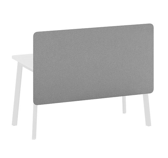 ЛИНК+/LINK+ Экран В стола ткн 118 см АНТРАЦИТ