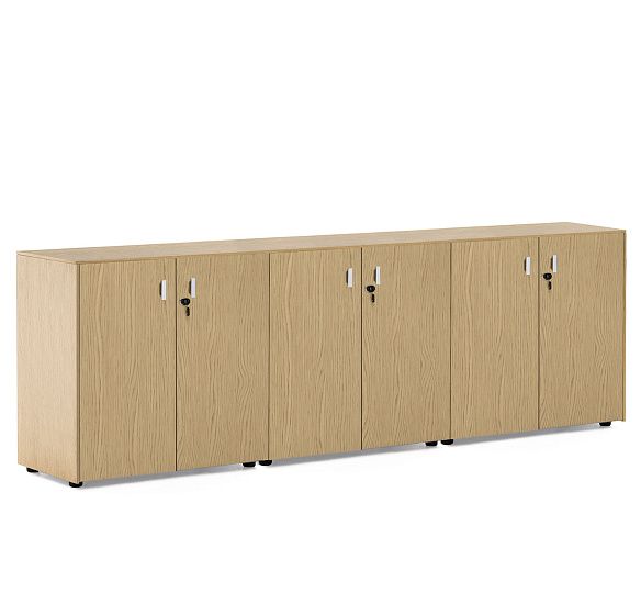 ЭКЗЕ/EXE Шкаф в.82, 6 дверей ДУБ СВЕТЛЫЙ/ХРОМ