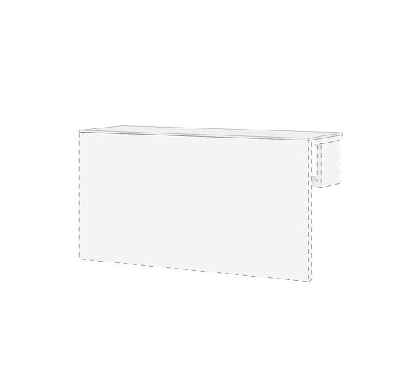 ФАСТА/FASTA Стекло на полку БЕЛЫЙ