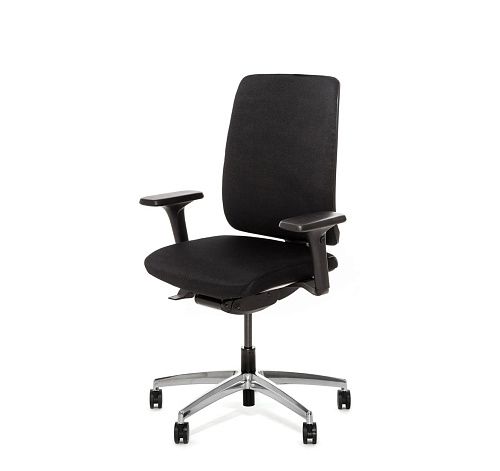 ДИОН/DION Кресло, синх, 4Д, алюм ЧЕРНЫЙ/АЛЮМ