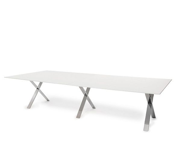 АНКОНА/ANCONA Стол д/перег. модульный БЕЛЫЙ/ХРОМ