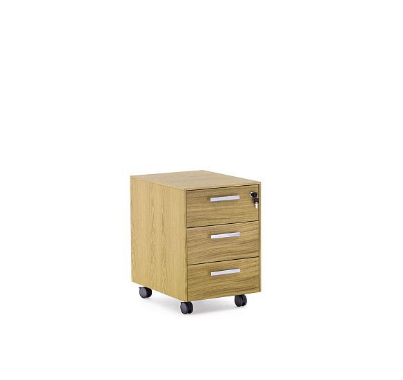 ЭКЗЕ/EXE Тумба 3 ящика ДУБ ФЛОРЕ/ХРОМ