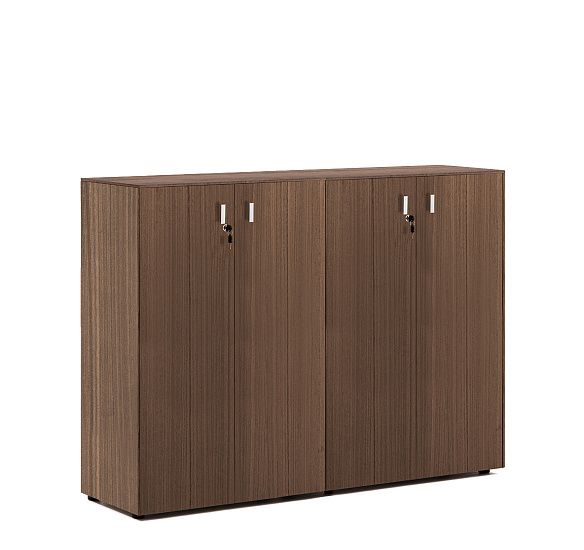 ЭКЗЕ/EXE Шкаф средний в.120, 4 дв ОРЕХ/ХРОМ