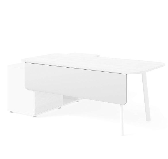 ФЛЕКС/FLEX Передняя панель 158 см БЕЛЫЙ