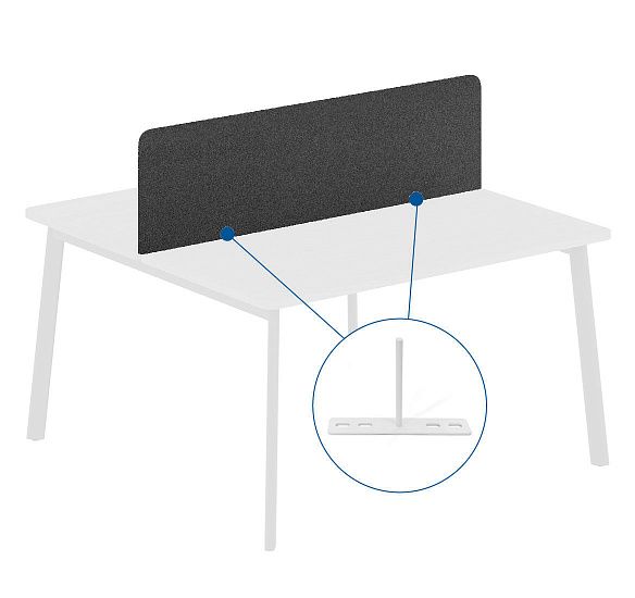 ЛИНК+/LINK+ Экран бенча ткн 158 штр АНТРАЦИТ