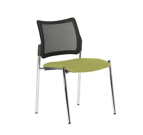 ПИНКО-СЕТКА/PINKO-MESH Кресло опоры, б/под ЧЕРНЫЙ/ЗЕЛЕНЫЙ/ХРОМ