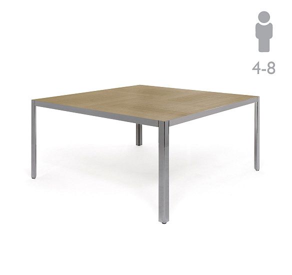 ЭНЦО/ENZO Стол письменный/перег. СВ.ЭВКАЛИПТ/ХРОМ