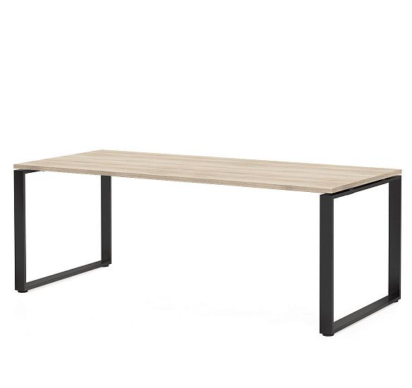 РОТОНДА/ROTONDA Стол 200 черн ДУБ СВЕТЛ/ЧЕРНЫЙ