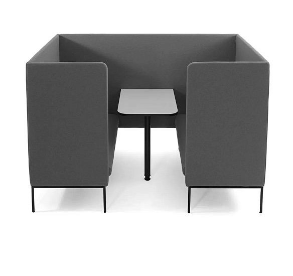 ЛИРО/LIRO Выс диван-купе,ткань шрст СЕРЫЙ M