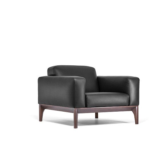 ФИОТТО/FIOTTO кресло ЧЕРН/ТАБАК